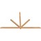 Ekena Millwork Kennewick Timber Gable Bracket, Western Red Cedar, 108"W x 63"H x 1 1/2"D x 3 1/2"F, 14/12 Pitch GBW108X63X0204KEN00SWR - alternate 2